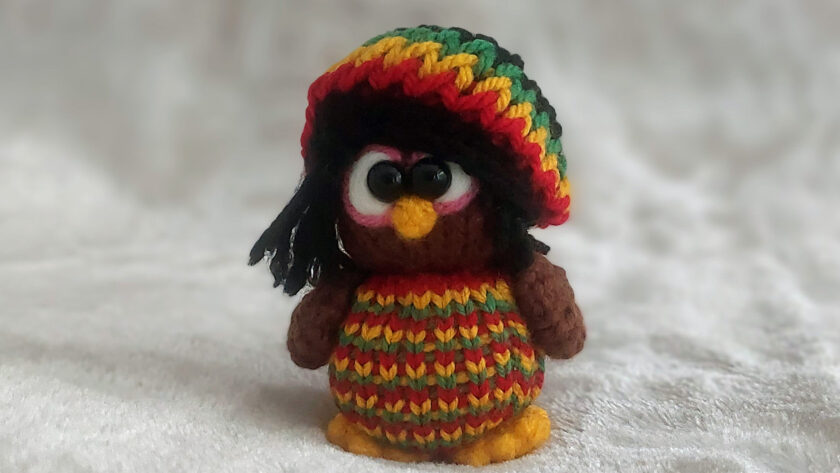 Kingston, little knitted reggae owlie